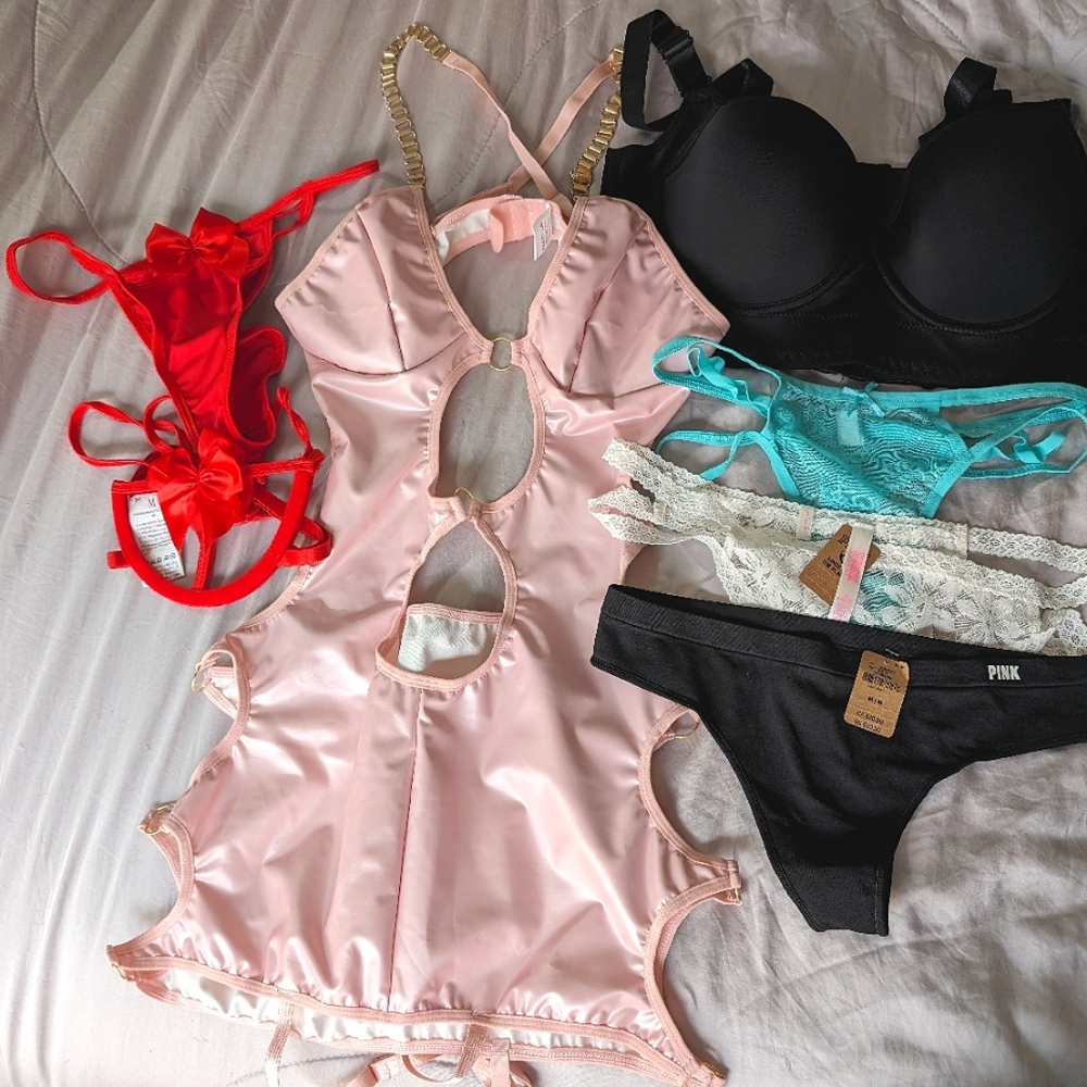 Intimates Bundle Victoria Secrets and Shein Sz M